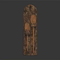 Handcrafted Wooden Utensil Set With Two Spoons And Hanging Board Design