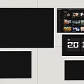 Modern LCD TV Wall Mounted TV Large Screen TV Laser TV Computer Monitor Display Screen 3d model