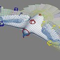 Peregrine hawk goose bird 3d model