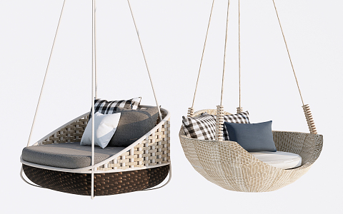 Modern Hanging Chair Hanging Basket Swing Chair Leisure Chair 3d model