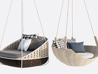 Modern Hanging Chair Hanging Basket Swing Chair Leisure Chair 3d model