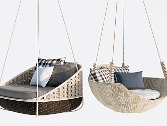 Modern Hanging Chair Hanging Basket Swing Chair Leisure Chair 3d model