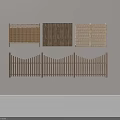 Bamboo Fences In Various Styles With Vertical Slats For Outdoor Gardens