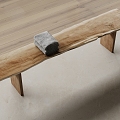 wooden bench bench 3d model