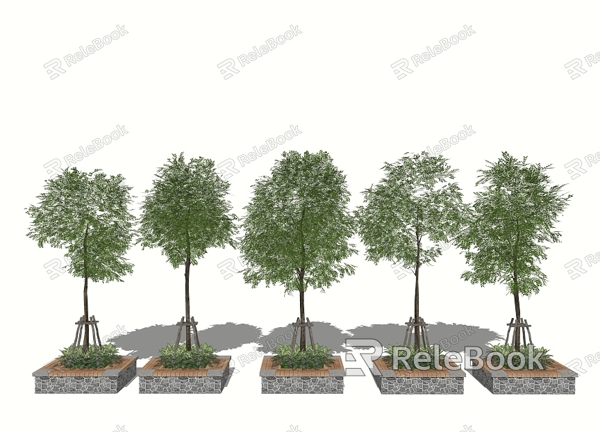 Modern Tree Landscape Tree Greening Trees model