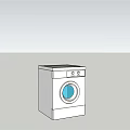 Modern Front Loading Washing Machine With Sleek Design For Home Laundry Interior 3d model