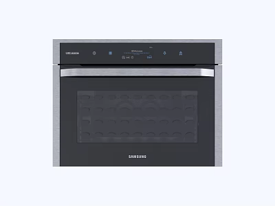 Samsung Oven Modern Stainless Steel Kitchen Appliance With Control Panel 3d model