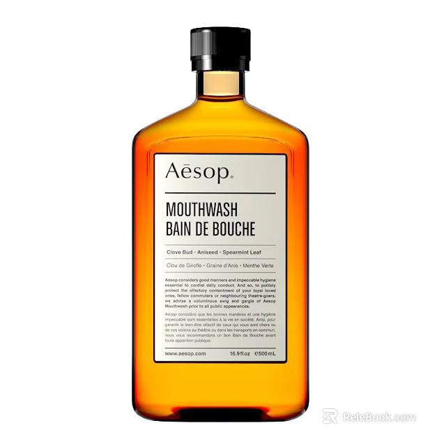 Aesop Mouthwash Daily Oral Care Cleaning Product For Fresh Breath And Hygiene 3d model 