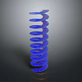 Blue Spiral Spring Hardware Tools With Industrial Grade Durable Steel Construction