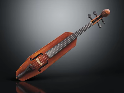 Professional Solid Wood Cello Instrument With Spruce Top And Maple Back Design 3d model