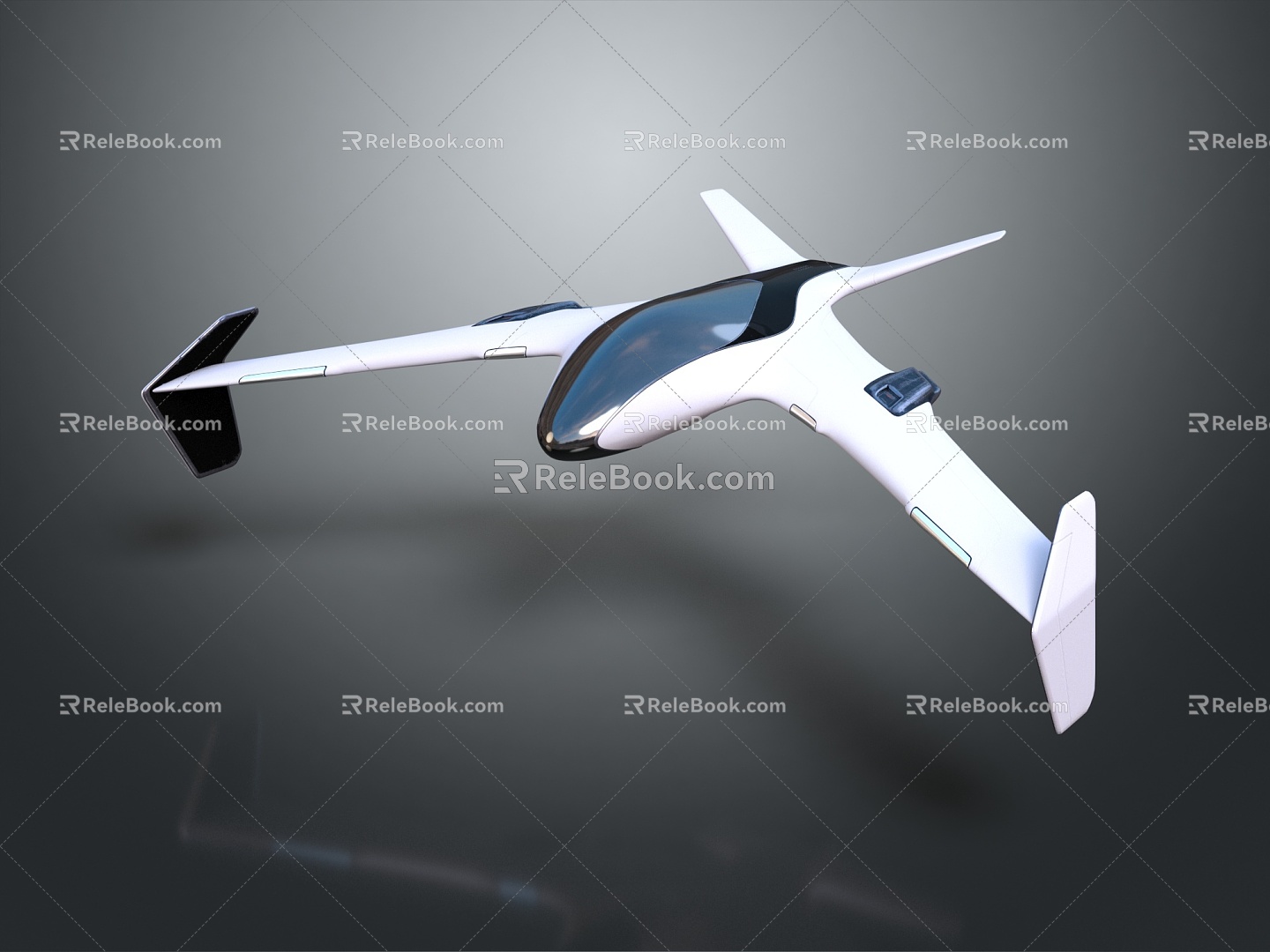 Modern Aircraft Sci-Fi Fighter Space Plane Space Vehicle 3d model