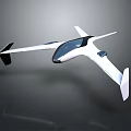 Futuristic Airliner With Sleek White Body Transparent Cockpit And Advanced Aerodynamic Design
