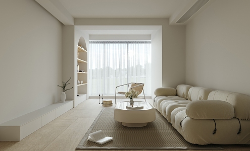 modern living room 3d model