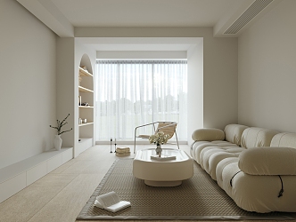 modern living room 3d model