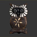 Owl grimace owl long-eared owl wulin owl monkey face owl carved owl 3d model