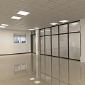 Modern Conference Room Interior With Large Windows Long Table Computers Chairs And TV Screen
