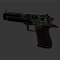 Black Pistol With Ergonomic Grip And Sleek Design For Tactical Use