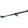 Black and Blue Dragon with Spikes Long Tail Sharp Claws and Open Mouth