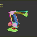 Game Movie Character With White Robotic Arm Sci Fi Mechanical Joints Design