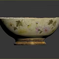 Carved Ceramic Bowl Sculpture With Intricate Textured Rim And Smooth White Interior Artistic Design