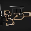 Modern Tactical Rifles Two Different Colors Black And Tan With Rail System And Grip Design