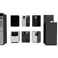 Multiple Types Of Modern Daily Household Appliances With Smart Displays And Sleek Designs