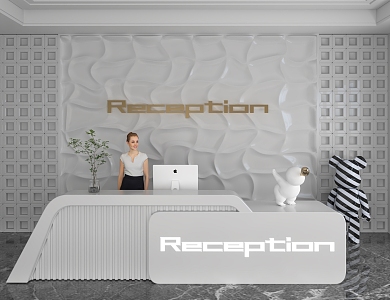 Front Desk 3d model