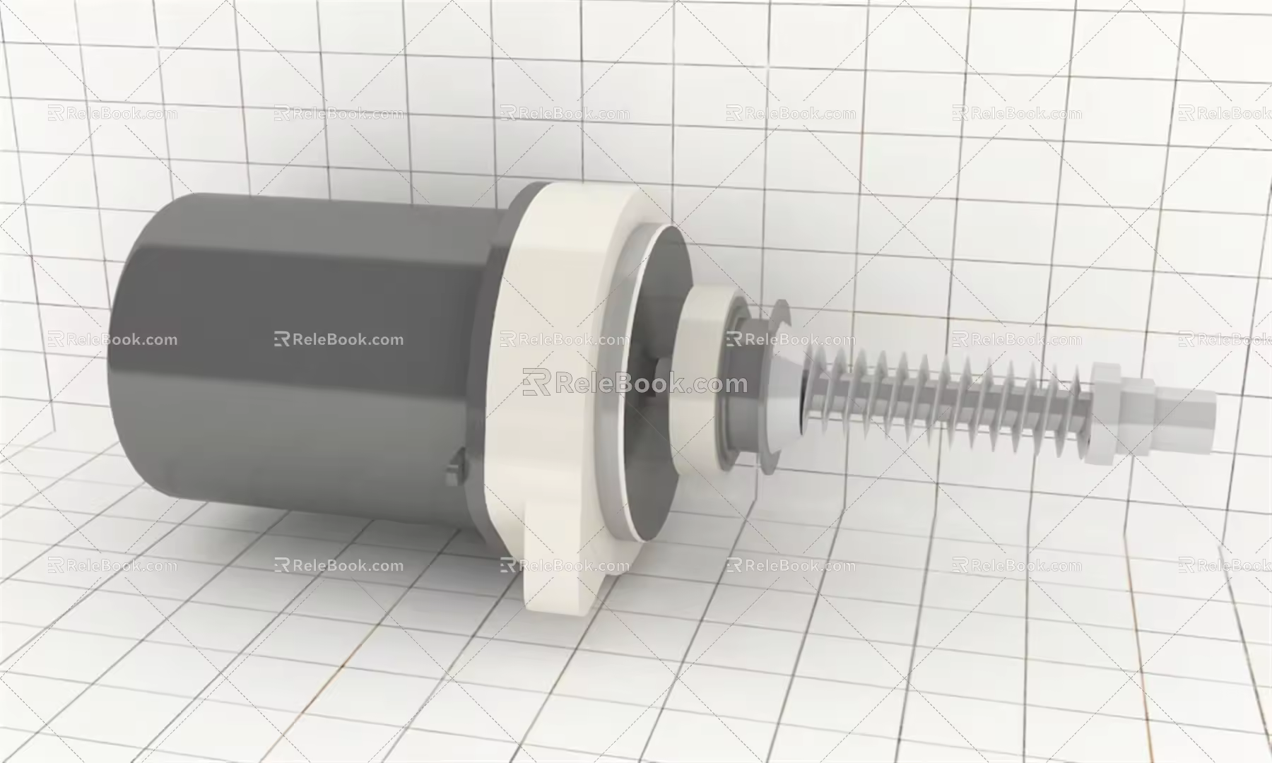 modern mechanical parts mechanical workpiece 3d model