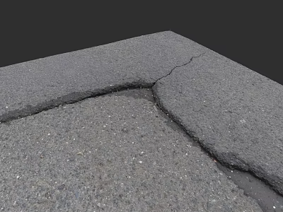 Gray Ceiling With Visible Cracks And Textured Surface Design 3d model