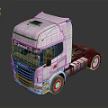 White Scania Tractor Truck With Modern Cab Design And Sleek Exterior Look