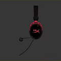 Over Ear Gaming Headphones With Built in Microphone And Red Accents