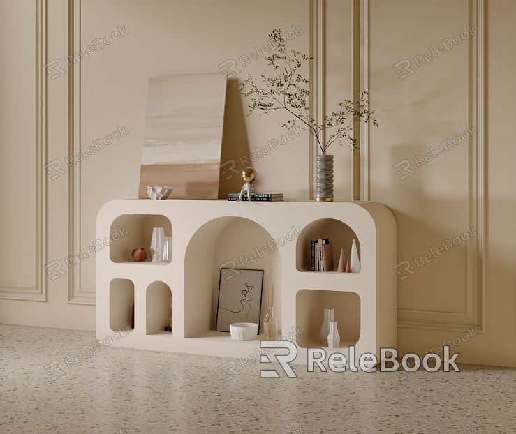 Quiet Side Cabinet Cream Side Cabinet model