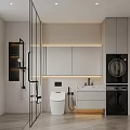 Modern Light Luxury Living And Dining Room With Soft Warm Bright Spacious Interior Design
