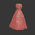 Elegant White Layered Dress With Waist Tie And Flowy Ruffled Skirt