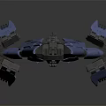 Modern fighter sci-fighter sci-fighter space fighter 3d model