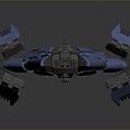 Modern fighter sci-fi fighter sci-fi fighter space fighter 3d model