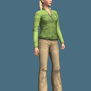 Modern Game Characters Female Characters 3d model