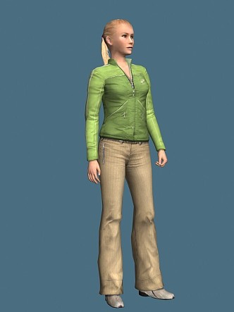 Modern Game Characters Female Characters 3d model