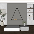 Silent Fireplace 3d model