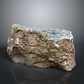 Natural Stone With Rough Surface And Green Brown Color For Decorative Use
