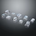 Modern Sci-Fi Equipment Sci-Fi Car Sci-Fi Item Sci-Fi Components High-Tech Components 3d model