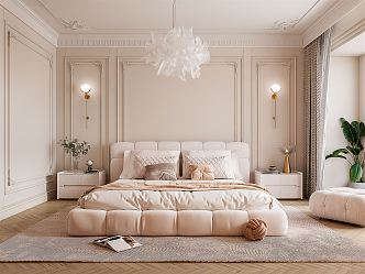 French Bedroom Home Bedroom 3d model