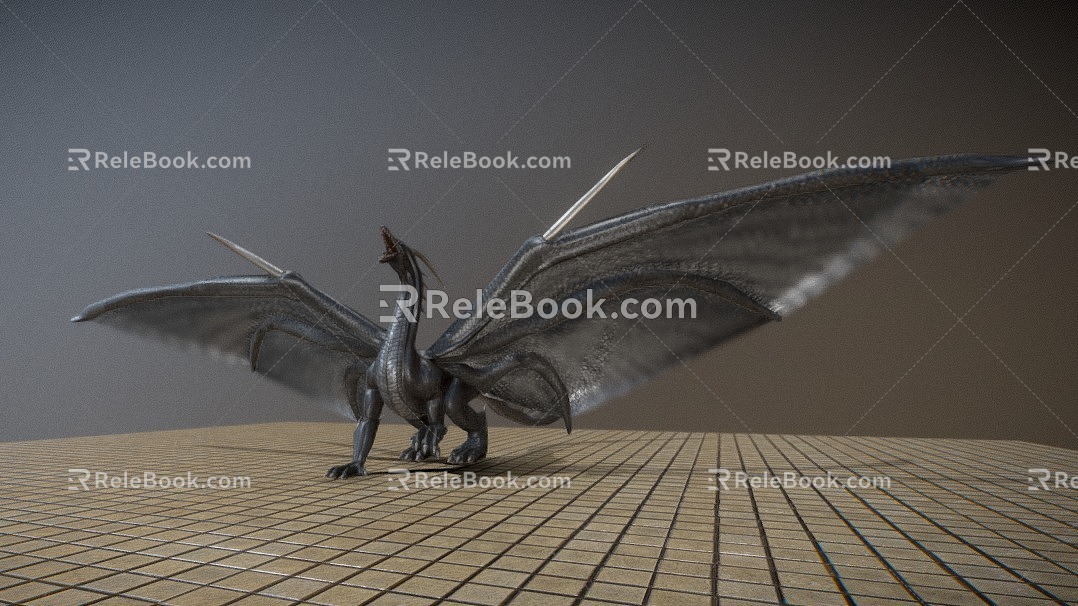 Dragon Dragon Fire-breathing Dragon Evil Dragon Western Dragon 3d model