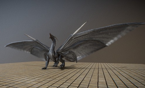 Dragon Fire-breathing Dragon Evil Dragon Western Dragon 3d model