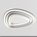 Modern Cloud Star Circular Shaped Ceiling Lights With Soft Lighting Design 3d model