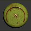 Green Rusted LPG Cylinder Household Item With Metal Handle And Top Valve