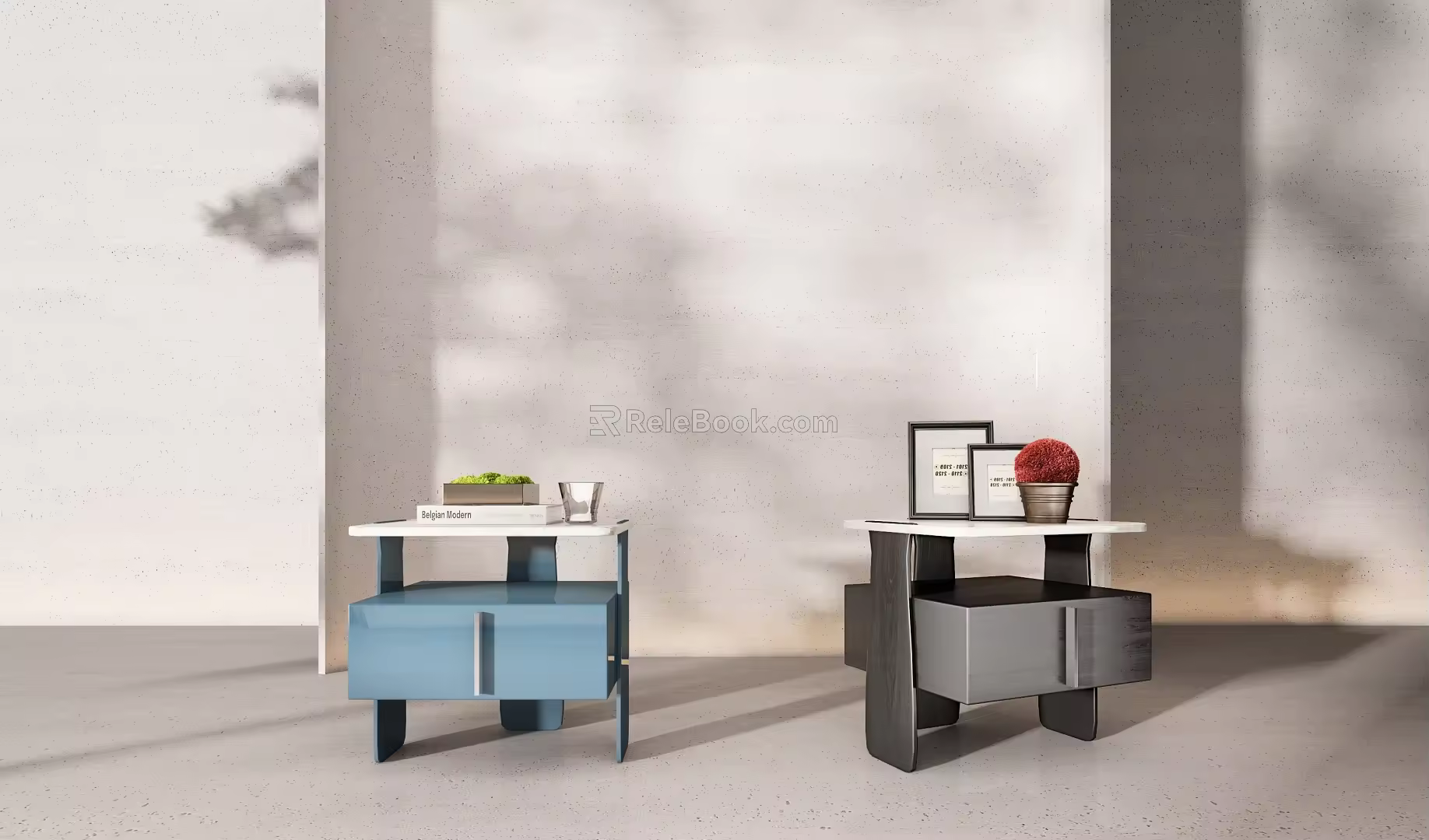 Simple bedside table 3d model
