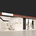 Stylish Modern Clothing Store Interior Featuring Mannequins Clothing Displays And Bright Lighting