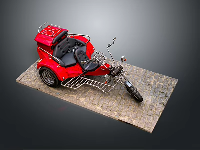 Motorcycle Two-wheeled Motorcycle Cross-country Motorcycle Road Race Motorcycle Motor Vehicle Transport 3d model