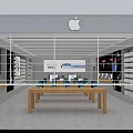 Modern Mobile Phone Store Apple Store 3d model